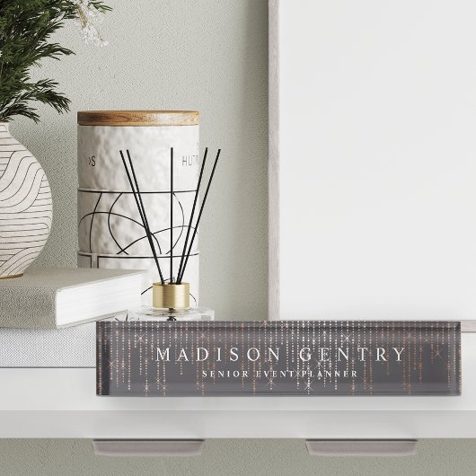 Roos Gold Marquee Naambordje