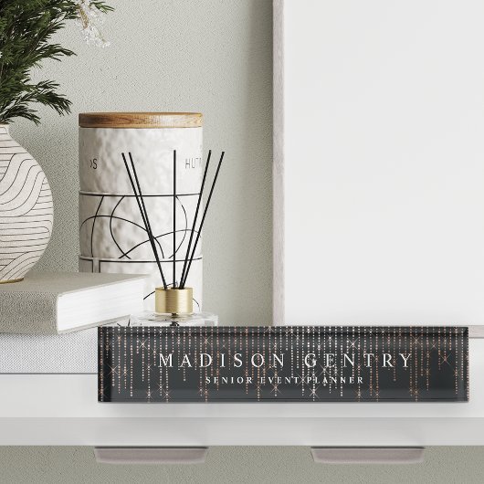 Roos Gold Marquee Naambordje