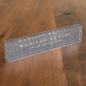 Roos Gold Marquee Naambordje (Zijkant)