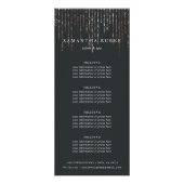 Roos Gold Marquee | Prijzen of diensten Reclamekaart (Voorkant)