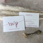Roos Gold Menu Keuze RSVP-kaart