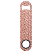 Roos Gold Mermaid Scales Glitter Bottle opener Speed Flessenopener (Achterkant)