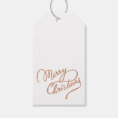 Roos Gold Merry-kerstcadeau Label Cadeaulabel (Voorkant)