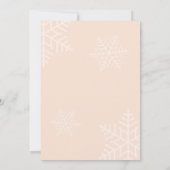 Roos Gold Merry Little Baby shower Invitation Kaart (Achterkant)