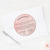 Roos Gold met etiket van het Logo-ingrediënt (Envelop)