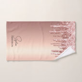 Roos Gold met geavanceerd driften Handdoek (Handdoek)