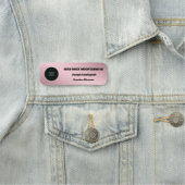 Roos Gold Metallic Business Employee Logo Naamplaatje (In situ)