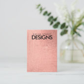 Roos Gold Metallic Earring Display Kaart Visitekaartje (Staand voorkant)