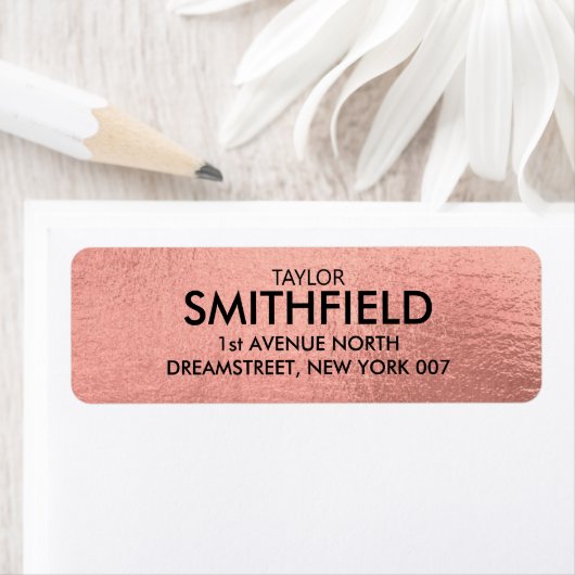 Roos Gold Metallic Etiket (Insitu)