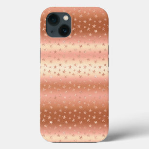 Roos Gold Metallic Glitter Stars Trendy Girly Case-Mate iPhone Case