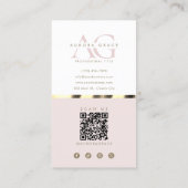 Roos Gold Metallic Grace Visitekaartje (Achterkant)