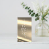 Roos Gold Metallic Grace Visitekaartje (Staand voorkant)