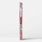 Roos Gold Metallic Handgeschreven Monogram Case-Mate iPhone Case (Achterkant / Links)