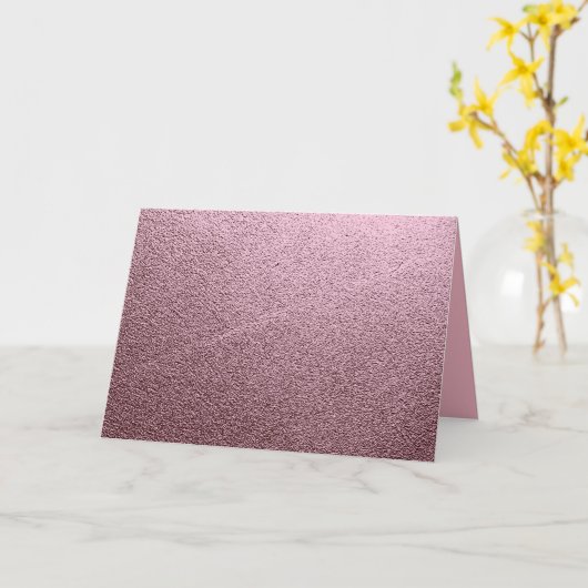 Roos Gold Metallic Kaart (Gele Bloem)