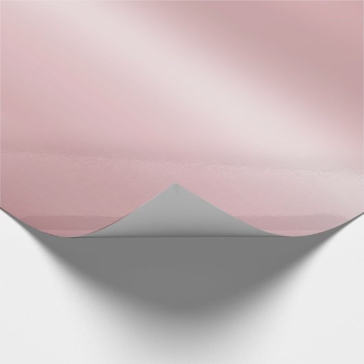 Roos Gold Metallic look Elegant Gift Glanzend Cadeaupapier (Hoek)