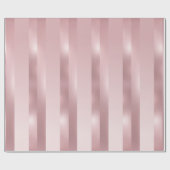 Roos Gold Metallic look Moderne Sjabloon elegant Cadeaupapier (Vlak)