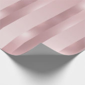 Roos Gold Metallic look Moderne Sjabloon elegant Cadeaupapier (Hoek)