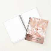 Roos Gold Metallic marmer Consultant Business Notitieboek (Binnen)