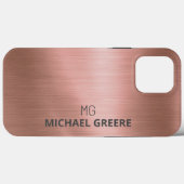 Roos Gold Metallic Professional Case-Mate iPhone Case (Achterkant (horizontaal))