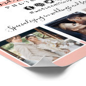 Roos Gold Minimalist Fotograaf Marketing Foto Poster (Hoek)