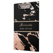 Roos Gold Minimalist Luxury Pink Marble Pattern Klembord (Links)