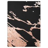 Roos Gold Minimalist Luxury Pink Marble Pattern Klembord (Achterkant)