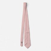 Roos Gold Minimalist Monogrammed Stropdas (Achterkant)