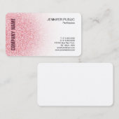 Roos Gold Minimalistisch Moderne Elegant Sjabloon Visitekaartje (Voorkant / Achterkant)