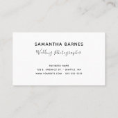 Roos Gold Minimalistisch Monogram Logo Visitekaartje (Achterkant)