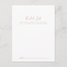 Roos Gold minimalistische bruiloft emmer lijst Kaa Briefkaart