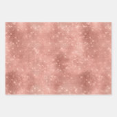 Roos Gold Mint Green Christmas Sparkle Inpakpapier Vel (Voorkant)