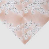 Roos Gold Mint White Cherry Blossom Tissuepapier (Detail)