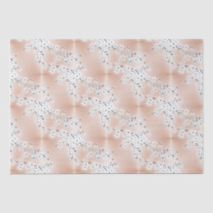 Roos Gold Mint White Cherry Blossom Tissuepapier