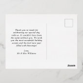 Roos Gold Mistletoe Merry, kerstfeest Folie Feestdagen Briefkaart (Achterkant)