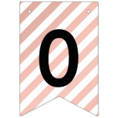 Roos Gold Modern 2025 Afstudeerder Party Afstudere Vlaggetjes (Tweede vlag)