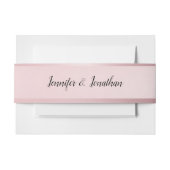 Roos Gold Modern Calligraphic Typular Script Popul Uitnodigingen Wikkel (Voorkant Voorbeeld)