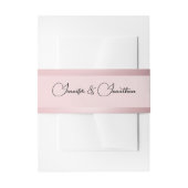 Roos Gold Modern Elegant Script Typografie Uitnodigingen Wikkel (Voorkant Voorbeeld)