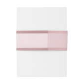 Roos Gold Modern Elegant Script Typografie Uitnodigingen Wikkel (Achterkant Voorbeeld)