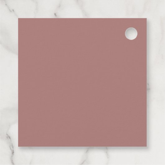 Roos Gold Modern Elegant Sjabloon Gold Monogram Bedankjes Labels (Achterkant)