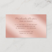 Roos Gold Modern Glam Signature Hair Makeup Visitekaartje (Achterkant)