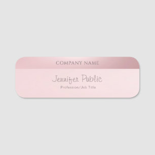 Roos Gold Modern handgeschreven script naam legant Naamplaatje