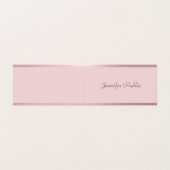 Roos Gold Modern handgeschreven script naam legant Visitekaartje (Buitenkant ongevouwen)