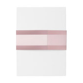 Roos Gold Modern handgeschreven script, tekstklass Uitnodigingen Wikkel (Achterkant Voorbeeld)