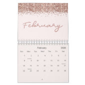 Roos Gold Modern Minimalist 2026 Kalender (Feb 2026)
