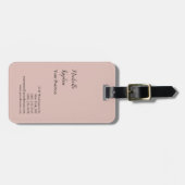 Roos Gold Modern Professional Exclusief Bagagelabel (Voorkant horizontaal)