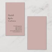 Roos Gold Modern Professional Exclusief Visitekaartje (Voorkant / Achterkant)