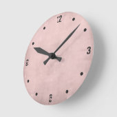 Roos Gold Modern Rustic Abstract Ronde Klok (Hoek)