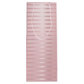 Roos Gold Modern Sjabloon Glamor Trendy Elegant Wijn Cadeautas (Achterkant)