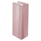 Roos Gold Modern Sjabloon Glamor Trendy Elegant Wijn Cadeautas (Voorkant Gekanteld)