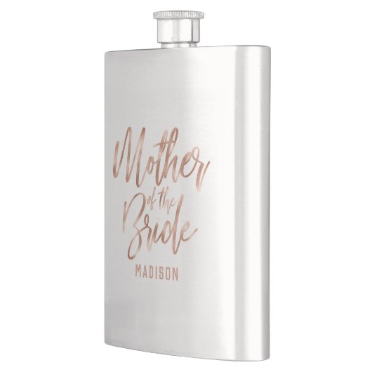Roos Gold Modern Wedding Moeder van de Bride Flacon (Links)